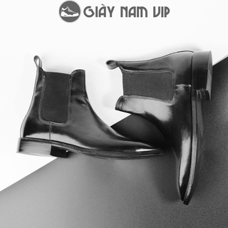 Giày chelsea boot nam mũi tròn cổ cao giá rẻ đẹp giaynamvip giày bốt nam cao cấp hàn quốc gvn14