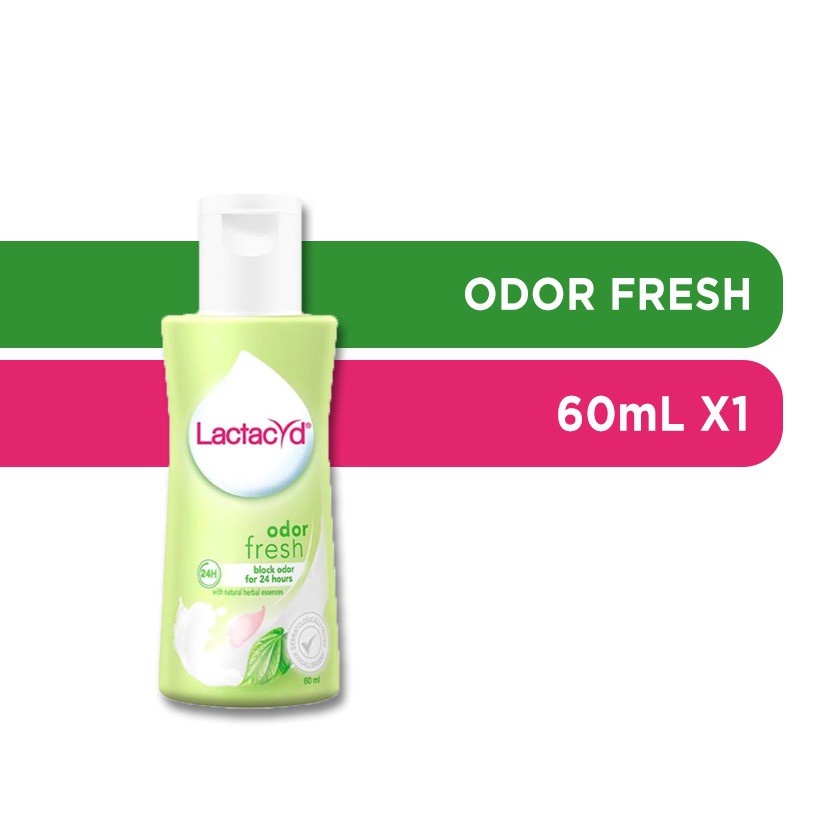 Dung dịch vệ sinh phụ nữ Lactacyd Trầu không / Odor Fresh ngày dài tươi mát tinh chất thảo dược ngăn mùi 24 giờ