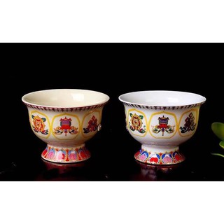 Chén gốm sứ 8 Cát Tường size to