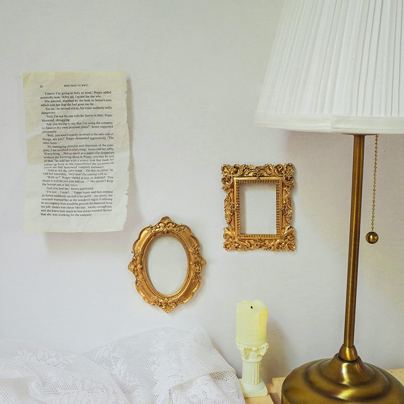 Khung Ảnh Treo Tường Cỡ Nhỏ Kiểu Retro Châu Âu Dễ Thương