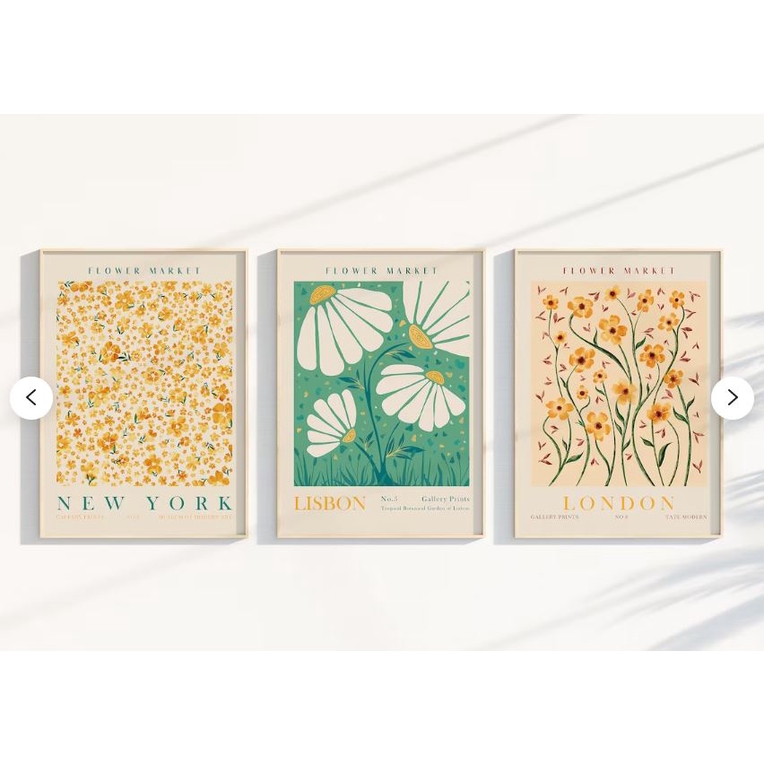 CAO CẤP - KHỔ LỚN - Set 9 Mẫu Tranh Hoa Lá Treo Tường Canvas Tối Giản Masstie Picasso BOHO Minimalism -  MELYHOME DECOR