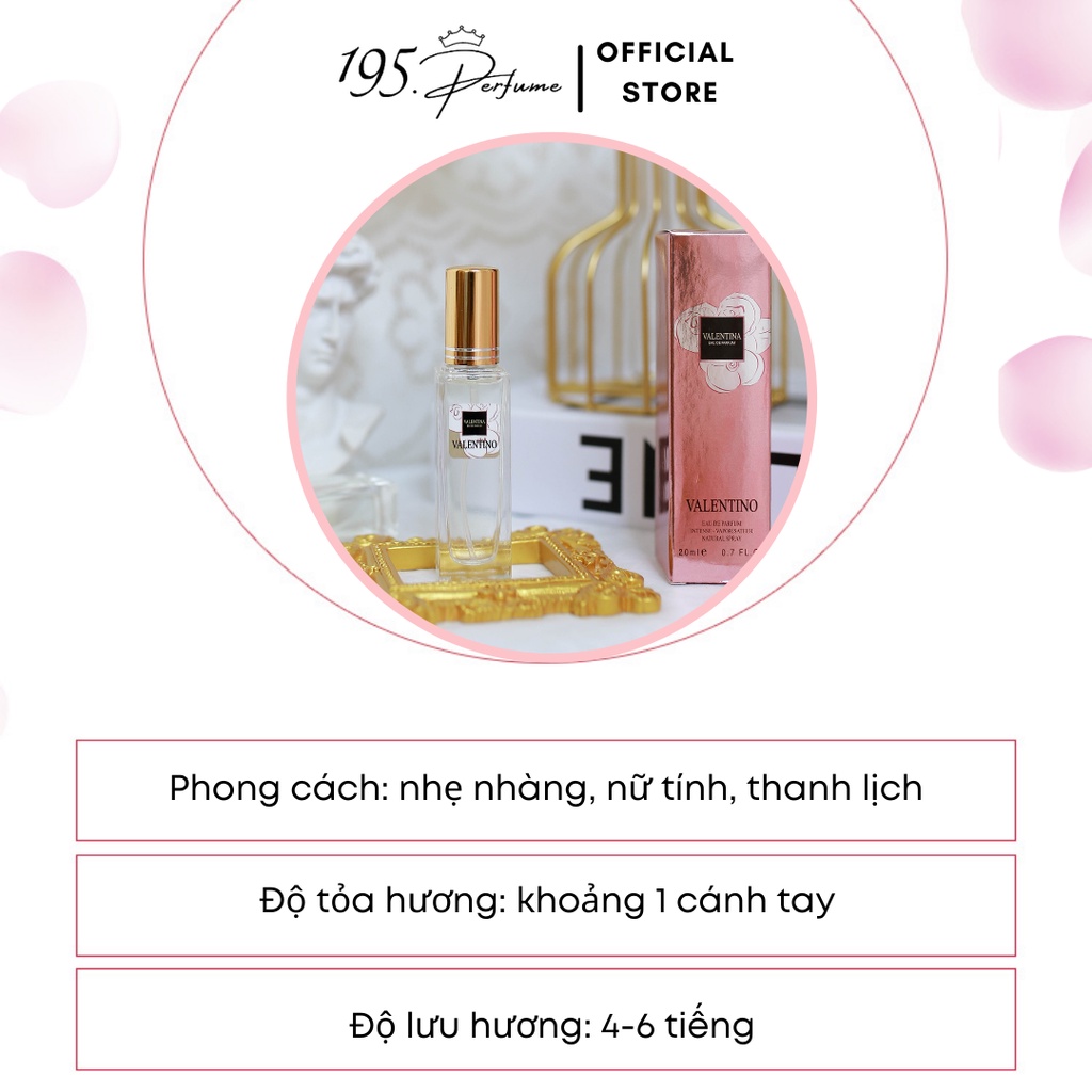 Nước hoa mini đi học 20ml Valen dịu nhẹ