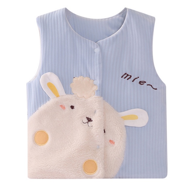 Áo gilê trẻ em, áo gilê nhung 3 lớp cho bé trai bé gái