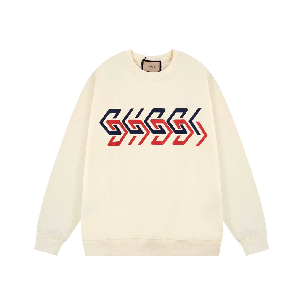 Áo thun nam dài tay Gucci GC GG hoạ tiết thương hiệu thời tượng