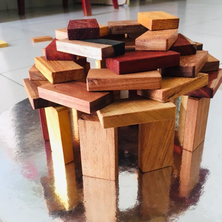 Bộ Domino bằng gỗ thịt 35 miếng - Hàng thủ công an toàn cho bé từ nghệ nhân lành nghề...