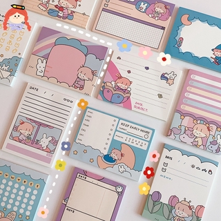 Set 50 giấy ghi chú in hoạt hình dễ thương NIKKI