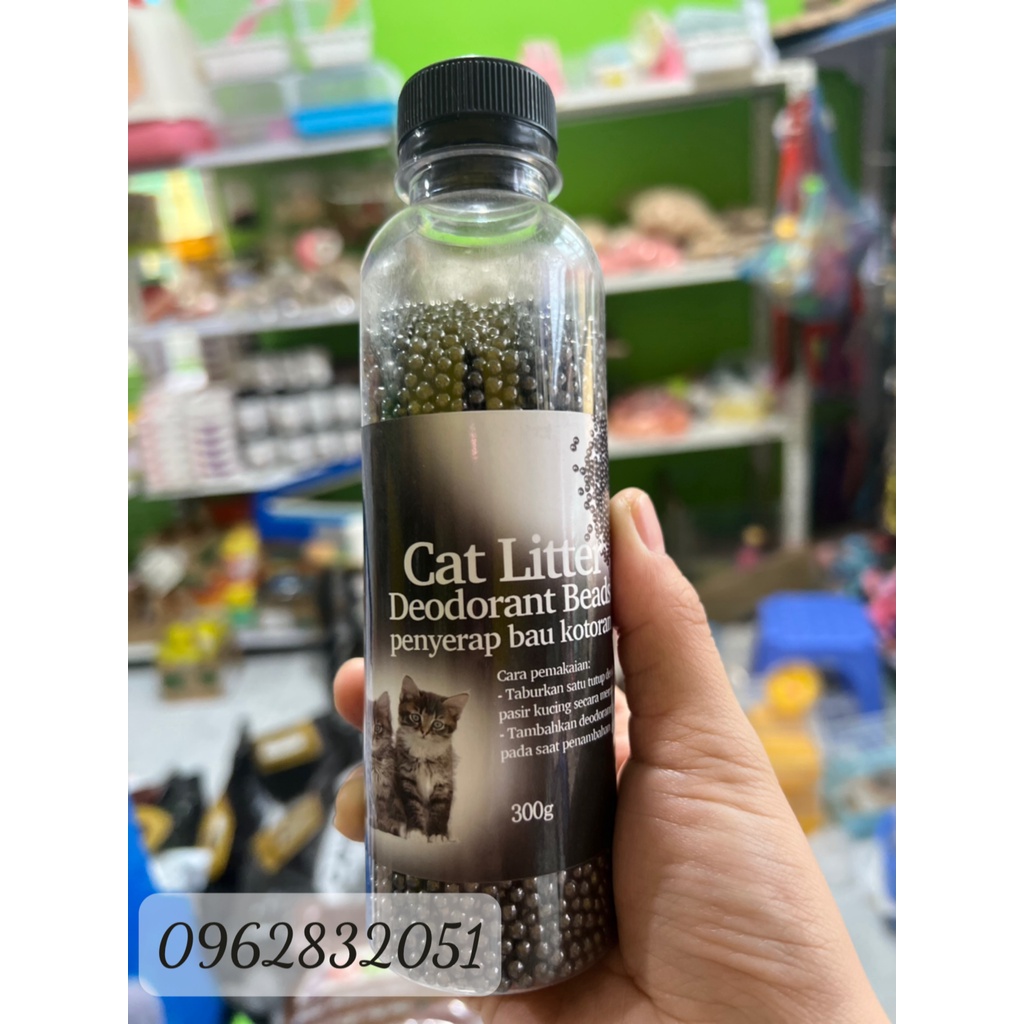 Viên khử mùi cát mèo , hạt hút giảm mùi hôi cát vệ sinh cho mèo  - PET&JOI