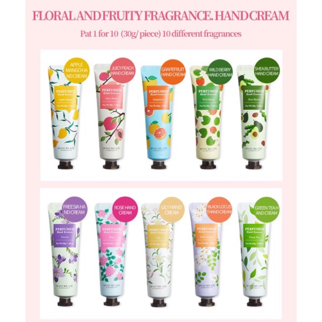 Kem dưỡng ẩm da tay ☘️Freeship☘️ hãng Maycreate