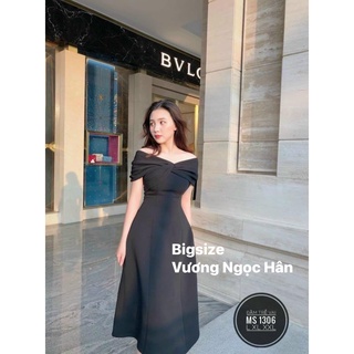 ĐẦM TRỂ VAI ĐEN BIGSIZE 1306