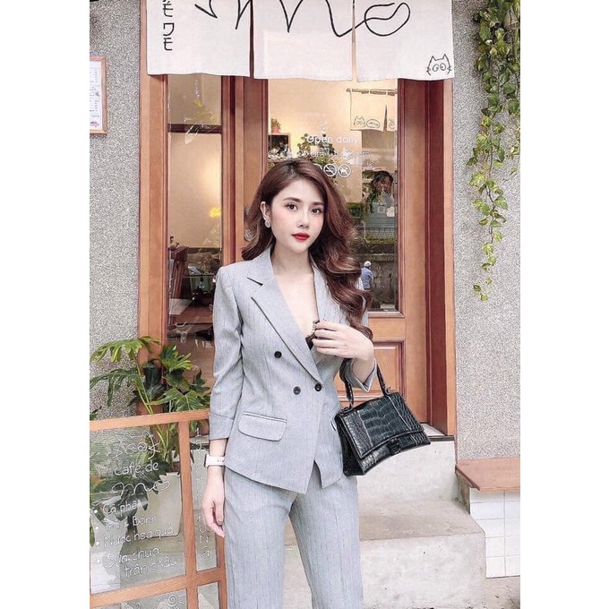 Vải tếch kẻ đôi sịn sò
