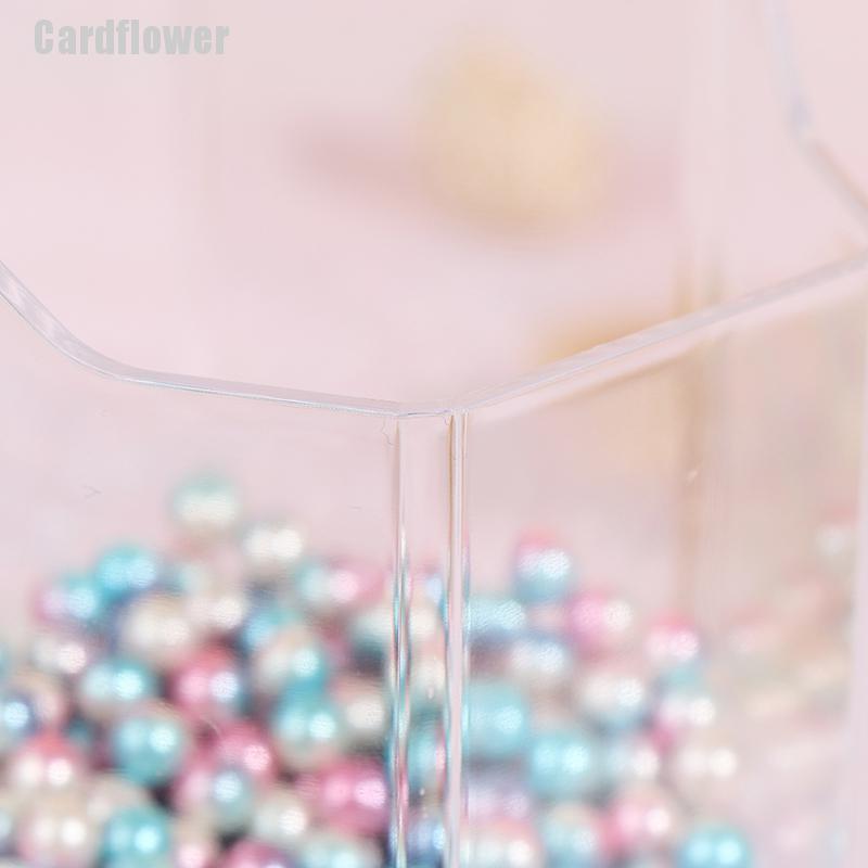 Hộp Đựng Cọ Trang Điểm Bằng Acrylic Trong Suốt Có Nắp Đậy Tiện Dụng #