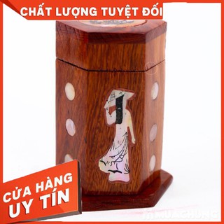 bán hàng sỉ lẻ Lọ đựng tăm bằng gỗ khảm trai bền đẹp hàng  chuẩn đẹp dễ dùng