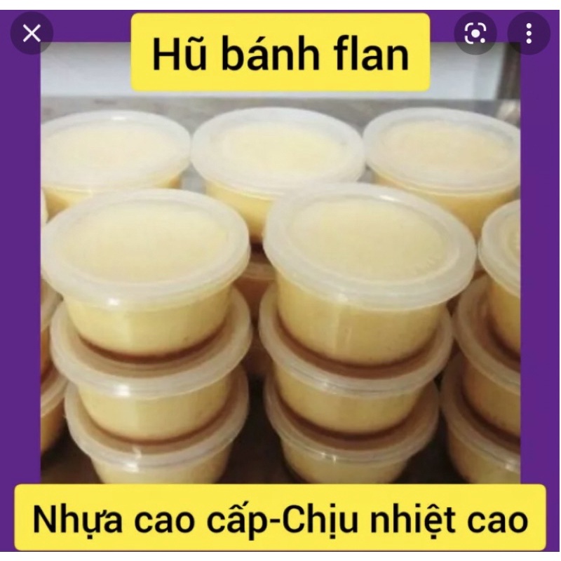 Hũ bánh flan/hộp bánh flan 50hũ kèm nắp