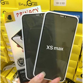 Kính cường lực chống nhìn trộm cho iPhone XS Max - Full màn hình