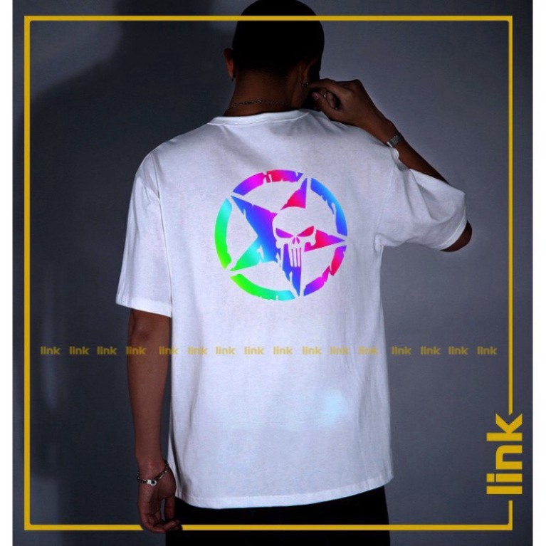 Áo thun mặt sau đầuu lâuu saoo Áo unisex, áo thun đôi nam nữ đen trắng from rộng, vải cotton xịn | BigBuy360 - bigbuy360.vn