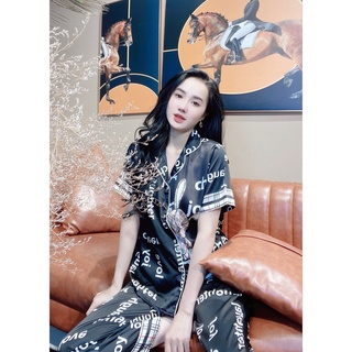 ĐỒ BỘ PYJAMA NỮ LỤA LATIN HÀNG THIẾT KẾ