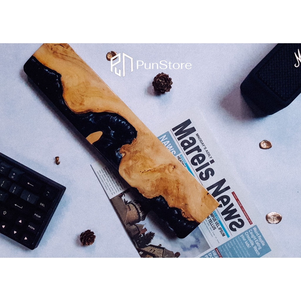 Kê tay gỗ Nu Resin AlphaWork Black