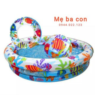 Bể bơi Intex tròn hoa văn