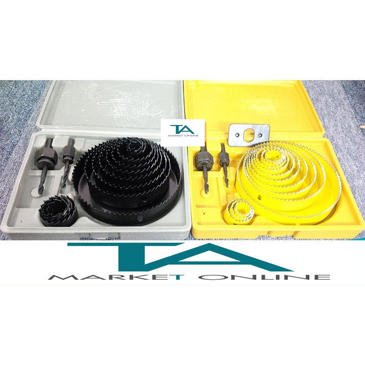 [RẺ VÔ ĐỊCH] Bộ Khoét Lỗ Tròn-Tạo Lỗ Loa 15 Chi Tiết (Khoét Gỗ)