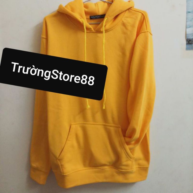 Áo Hoodie♥️FREESHIP♥️Nỉ Trơn Unisex -Màu Vàng | BigBuy360 - bigbuy360.vn