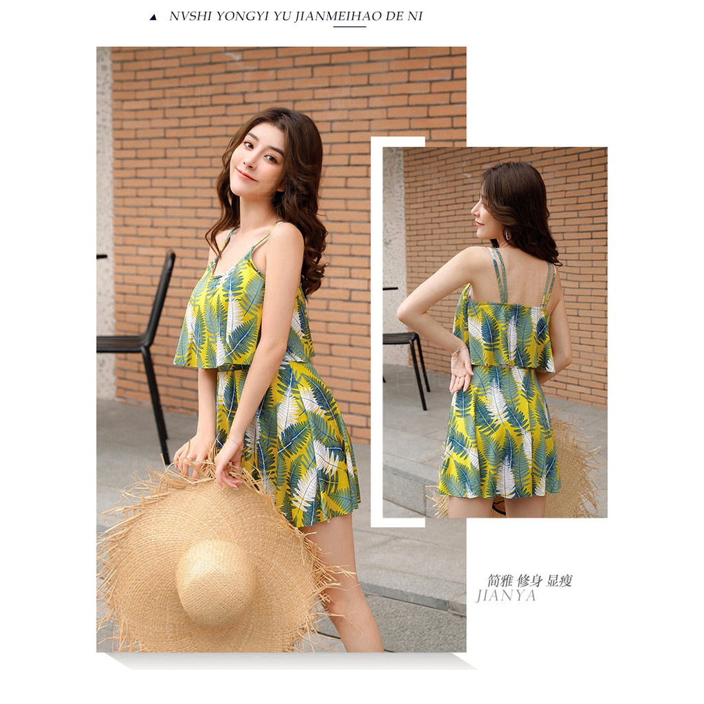 ( ĐỒ BƠI 2020 ) Đồ bơi, bikini 1 mảnh, áo tắm nữ cao cấp kiểu dáng váy đi biển | BigBuy360 - bigbuy360.vn