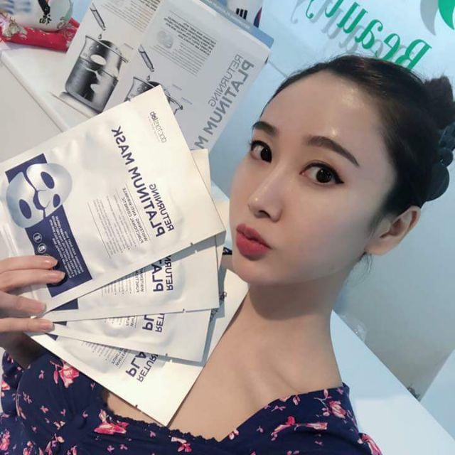 Mặt nạ collagen platinum mask bổ xung nước ✔✔giúp da căng và đàn hồi🤓🤓ảnh gốc hoàn toàn