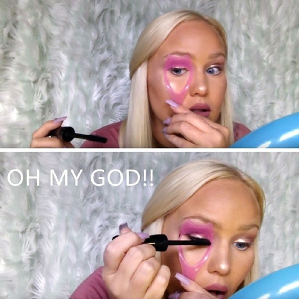 [Hàng mới về] Bộ 2 dụng cụ hỗ trợ chuốt mascara / kẻ mắt / chuốt mi làm đẹp thời trang cho nữ