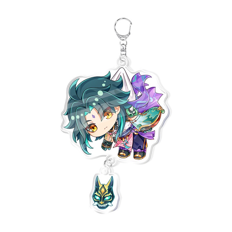 Móc Khóa acrylic Họa Tiết Hoạt Hình Hotaru Kaedehara Kazuha Raiden Shogun Yae Miko Zhongli