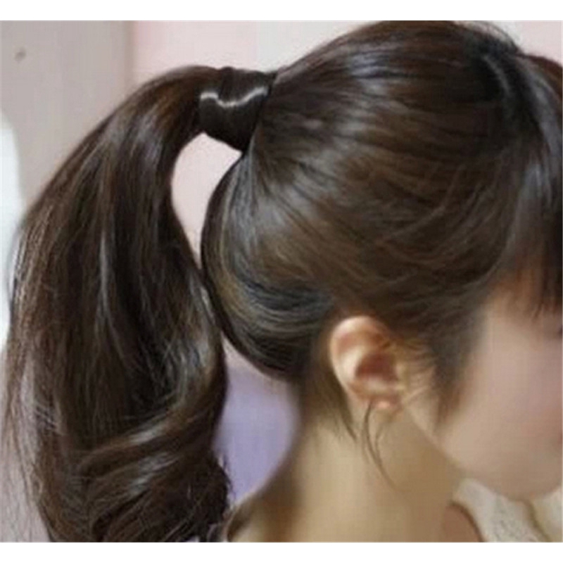 Dây cột tóc kiểu dáng tóc giả co giãn dùng để cột tóc đuôi ngựa