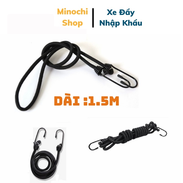 Dây Chun Buộc Hàng Dây Ràng Siêu Co Giãn Có Móc 2 Đầu Hàng Nhập Khẩu