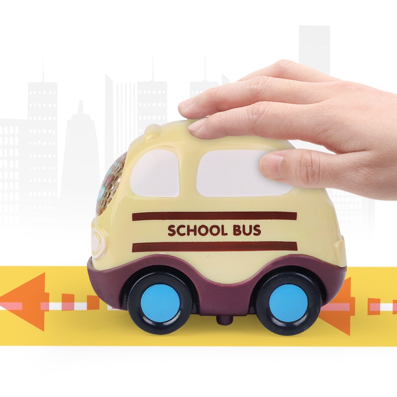 Bộ Đồ Chơi Trẻ Em Oto, Xe Cảnh Sát, Xe Cứu Thương, Xe Bus, Xe Cứu Hỏa - Chạy Theo Quán Tính