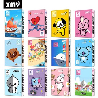 Lomo BT21 BTS 30 ảnh hình nhóm nhạc idol Hàn quốc