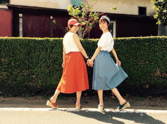 ChÂn váy xoè Gu nhật