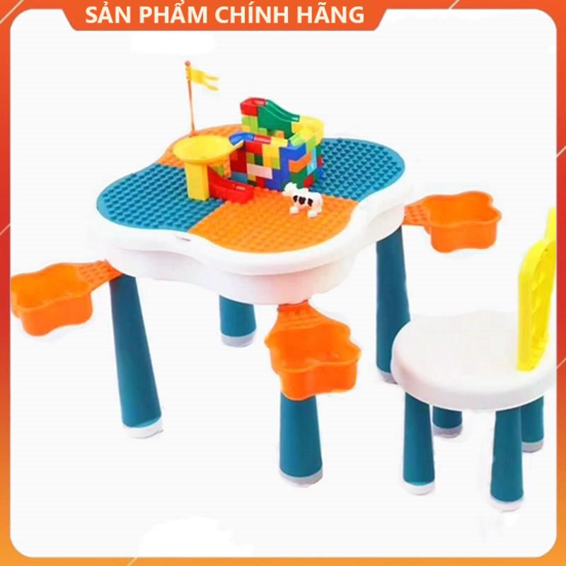 Bàn xếp hình lego đa năng, Bàn học, Bàn ăn, Bàn xếp hình, Có ngăn cất đồ tiện dụng cho bé