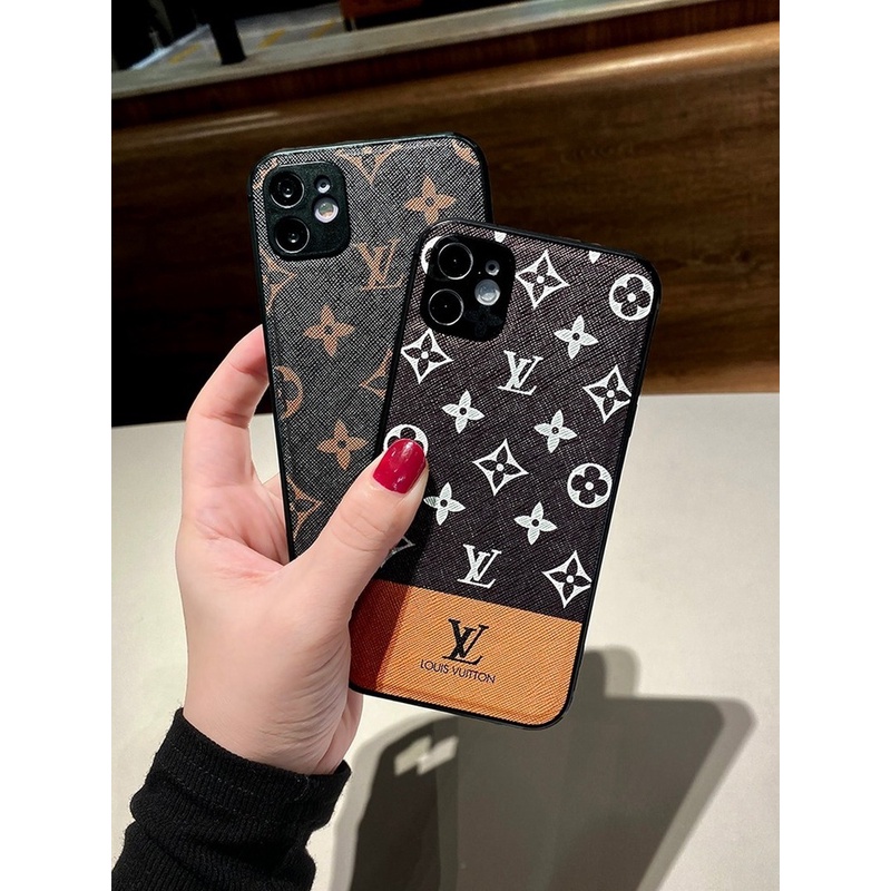 Ốp Điện Thoại Da Họa Tiết Hình Học Sang Trọng Cho Iphone 12 11 Mini Pro Xs Max Xr 7 8 Plus Se