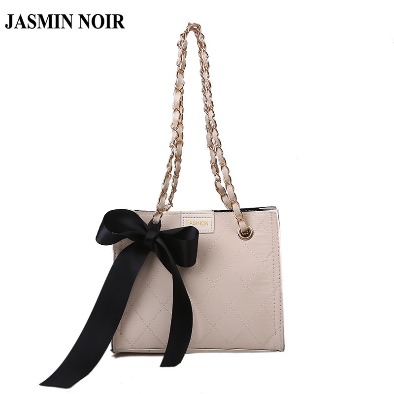 Túi Đeo Chéo JASMIN NOIR Bằng Da Pu Đính Nơ Thời Trang Dành Cho Nữ