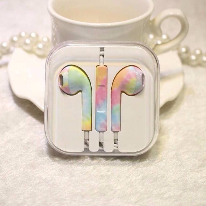 ◈Tai nghe in-ear có dây chất lượng cao điện thoại di động phổ thông có nút tai bằng lúa mì cho OPPO Huawei vivo gái hàn