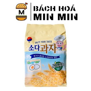 Bánh quy lạt ăn kiêng JK Hàn Quốc vị trứng muối Salty Youk Taste (gói 420g)