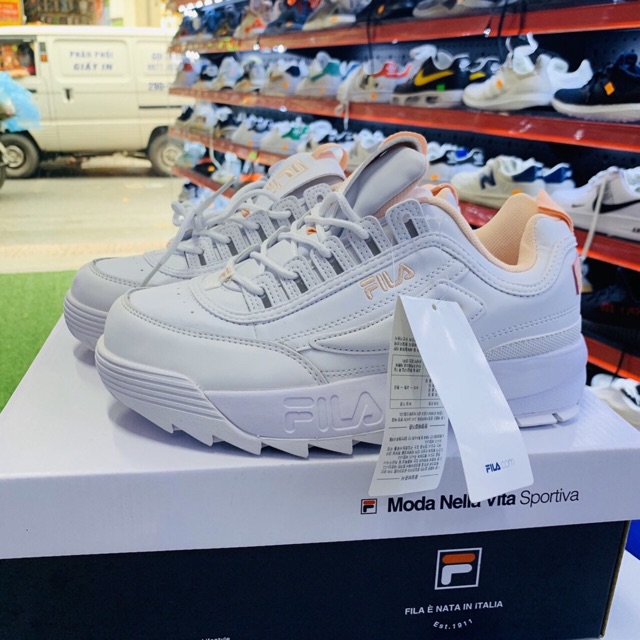 Giày thể thao fila trắng nữ hàng 1:1