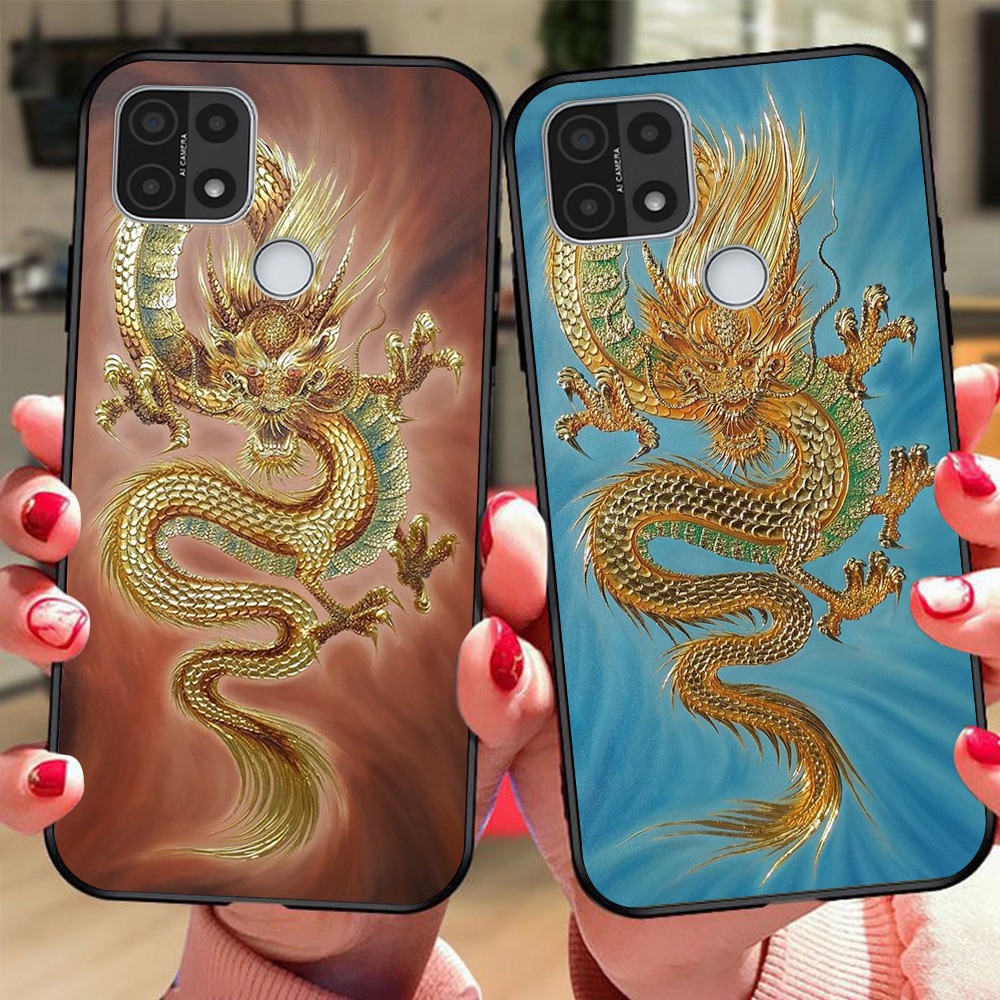 ốp lưng điện thoại oppo a15 / a15s bộ hình bọ cạp rồng phong cách nam