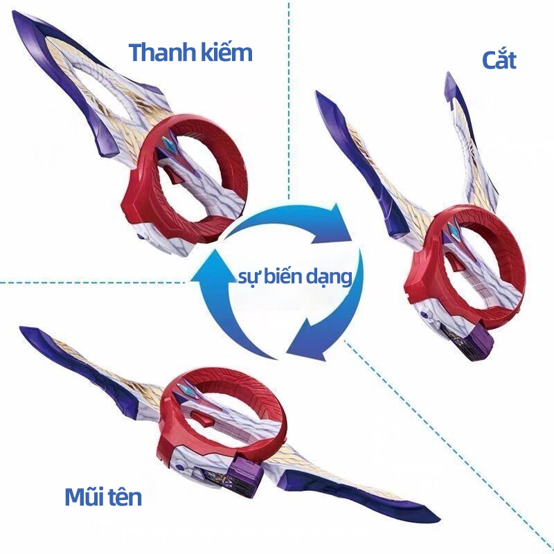 Ultraman Trigger: New Generation Tiga GUTS Siêu nhân điện quang Đồ chơi cậu bé biến hình thiết bị định hình đồ chơi cho bé trai