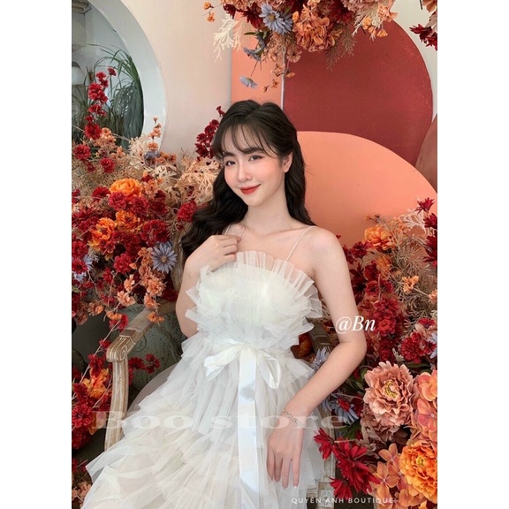 Váy tầng công chúa 2 dây