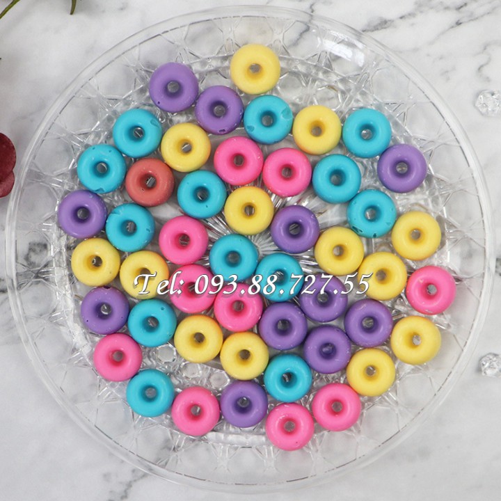 Khuôn silicon vĩ 48 Donut tròn - Khuôn silicon làm kẹo dẻo, rau câu, socola - Mã số 364