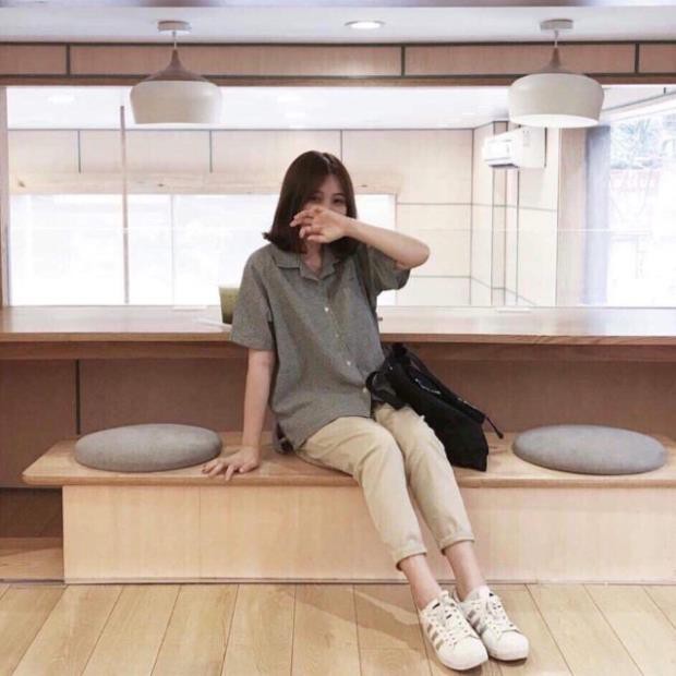Quần Baggy Kaki thô trơn suông nam nữ freesize ảnh chụp thật