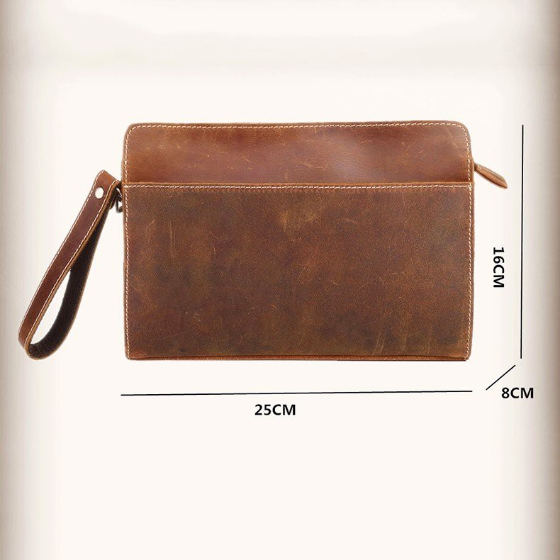 CLUTCH CẦM TAY DA SÁP CÓ QUAI MÓC - 2281927