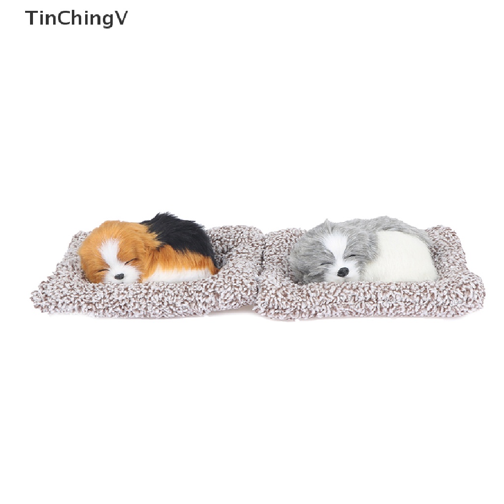[TinChingV] Đồ Chơi Thú Nhồi Bông Hình Chú Chó Đang Ngủ Bằng Than Tre Trang Trí Xe Hơi
