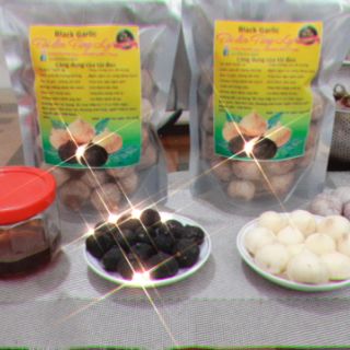 Tỏi đen cô đơn bóc vỏ.  300g