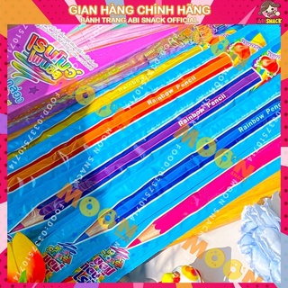 Kẹo dẻo trái cây cầu vòng bút chì siêu to khổng lồ 1 cây 25g bánh kẹo Moon Snack Food