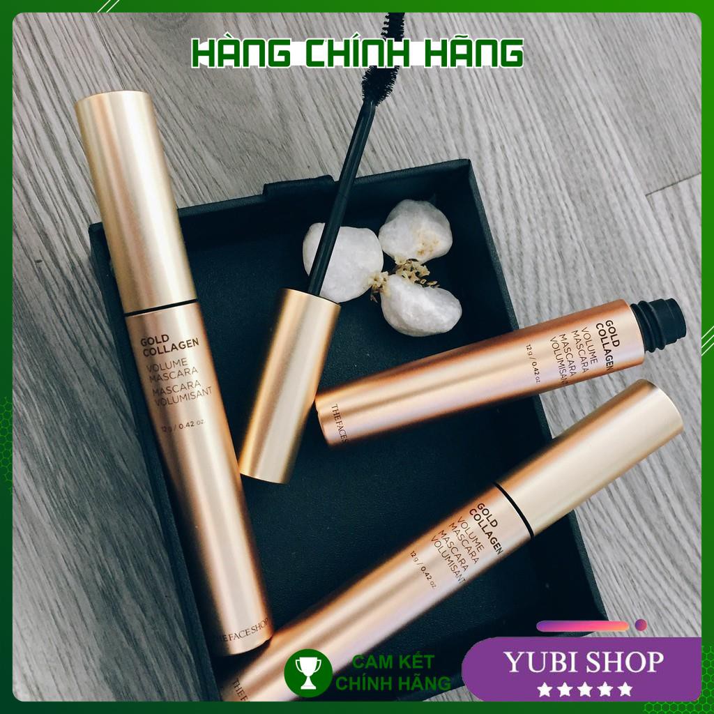 Mascara Kiêm Dưỡng Mi Gold Collagen Volume Mascara Fmgt The Face Shop Chính Hãng - Hàn Quốc  - Hot