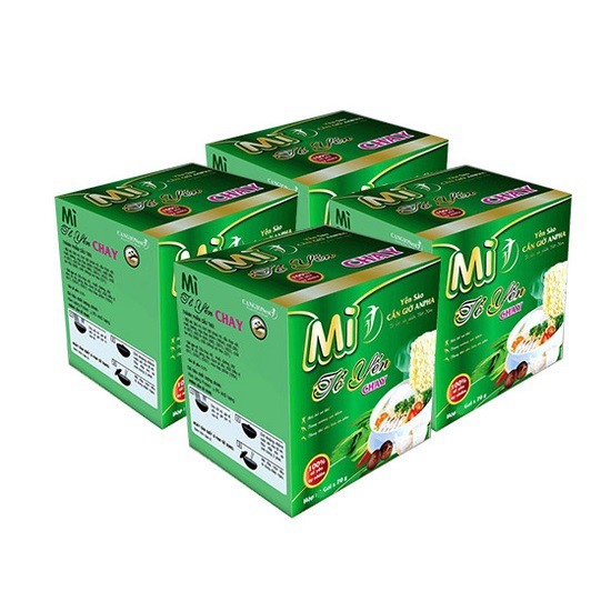 Hàng cao cấp - Combo 4 hộp Mì chay tổ yến siêu ngon(70gr x 3 gói / hộp)